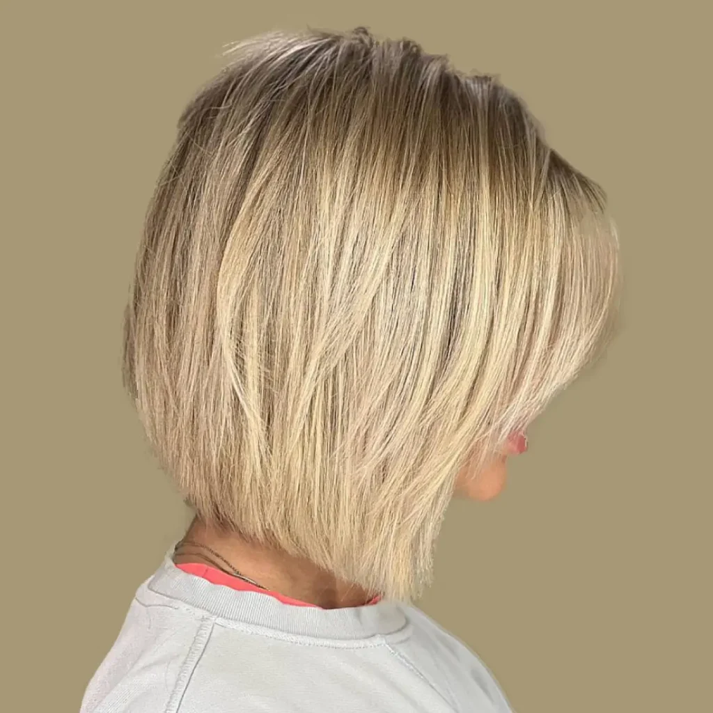 Layered Bob Short Hairstyles For Women Over 60