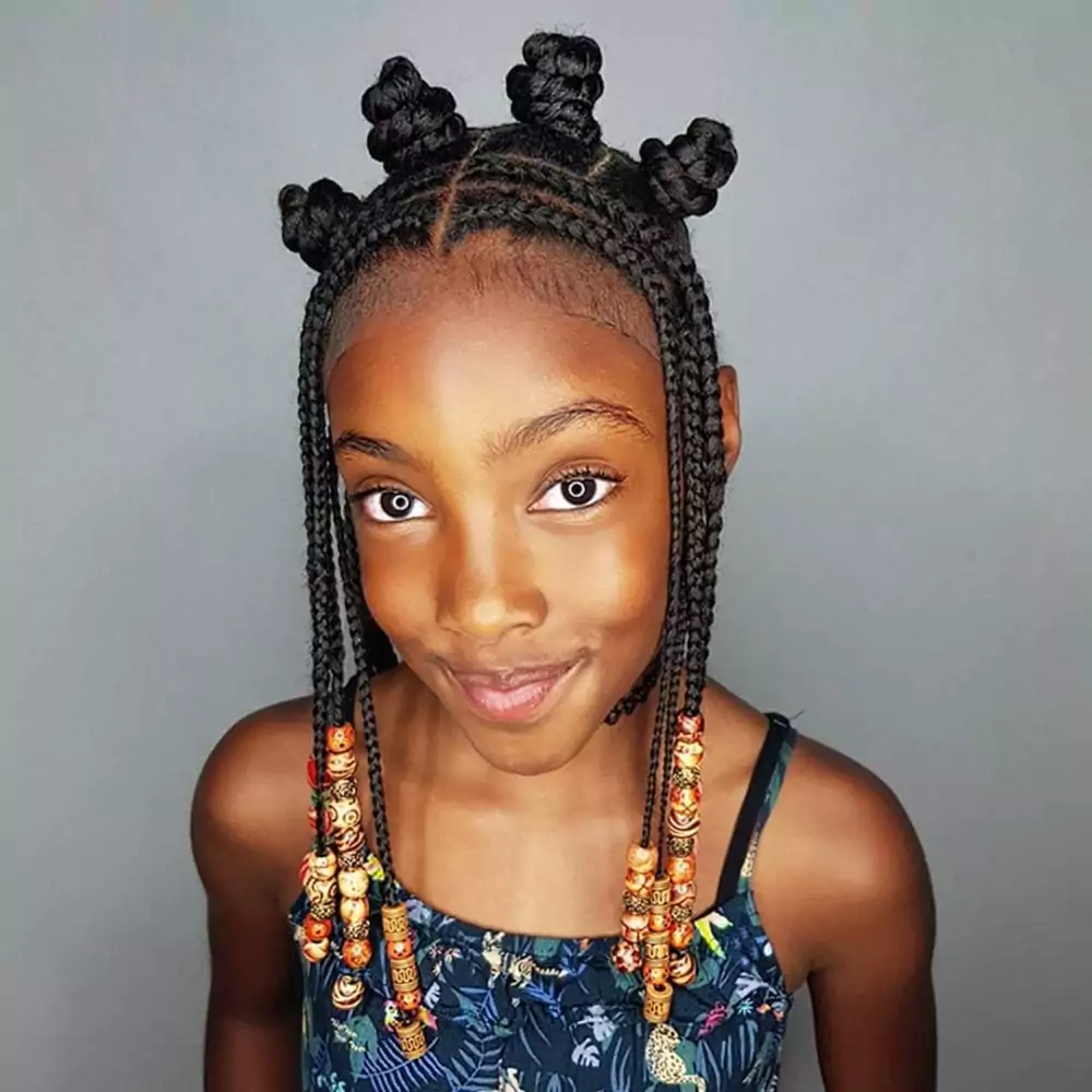 Bantu Knots Little Black Girls Hairstyles Braids