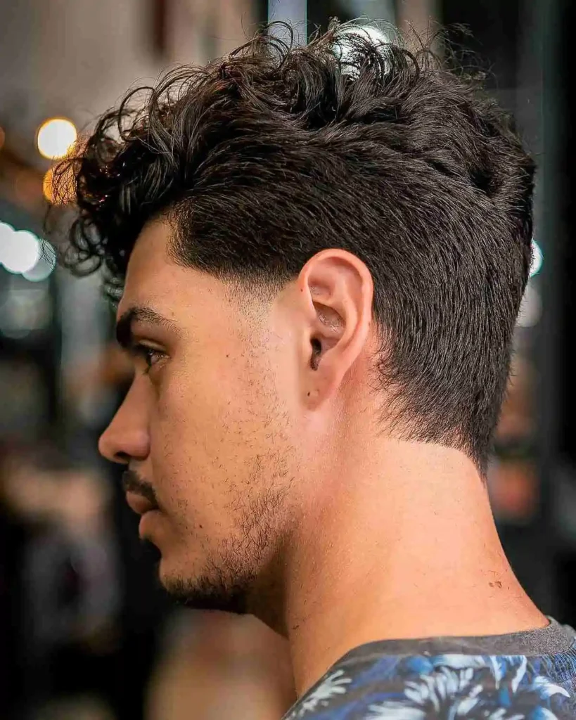 Side-Part with Natural Curl or Waves
